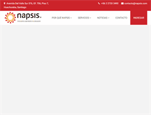 Tablet Screenshot of napsis.com